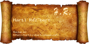Hartl Róbert névjegykártya